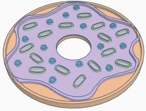 Lee más sobre el artículo 4 Posavasos con forma de donuts