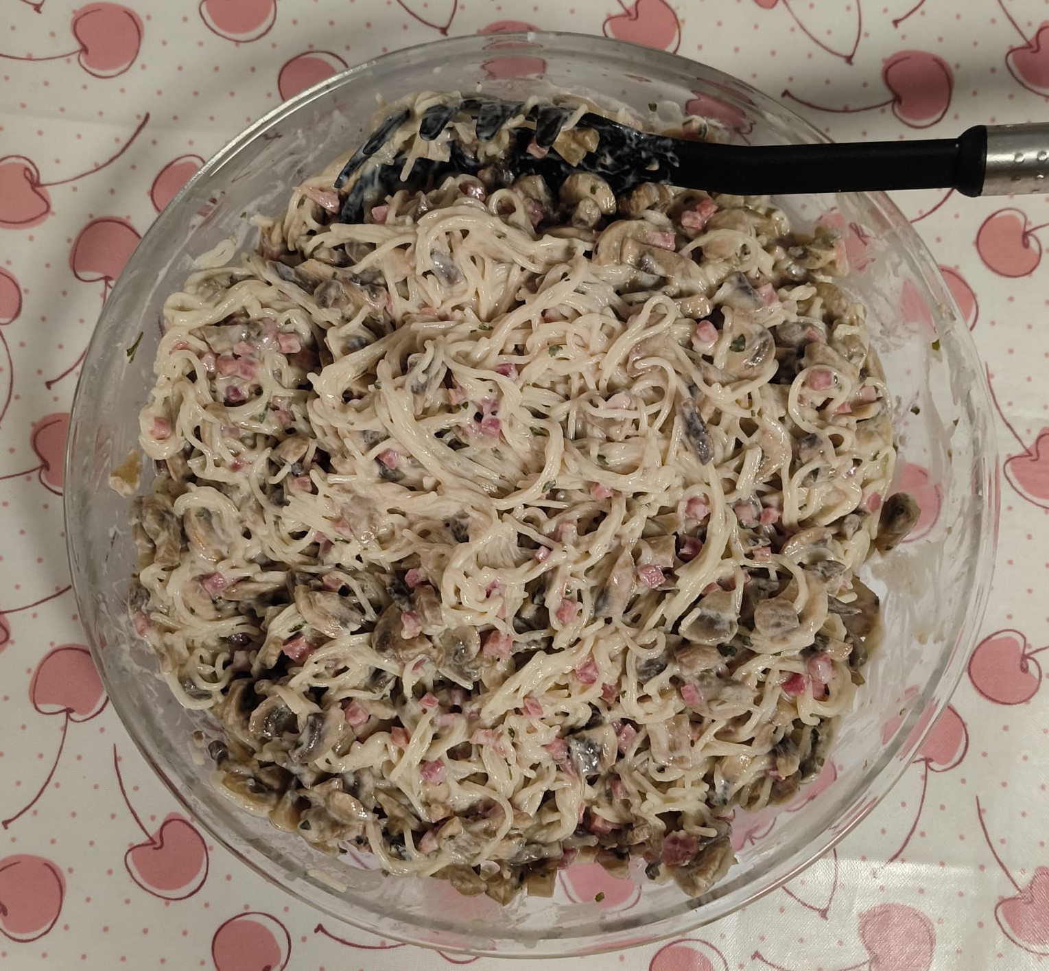 En este momento estás viendo Pasta con salsa de champiñones
